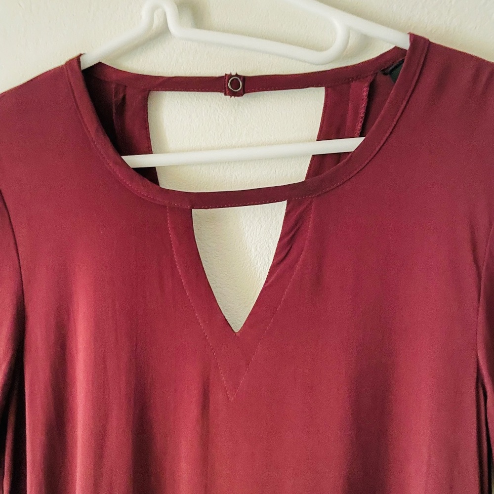 Hurley Cabo Small Burgundy Mini Dress - Picture 2 of 4